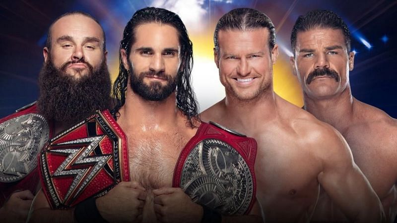 WWE RAW ট্যাগ টিম চ্যাম্পিয়নশিপ: ব্রাউন স্ট্রোম্যান এবং সেথ রোলিন্স (c) বনাম রবার্ট রোড এবং ডলফ জিগলার