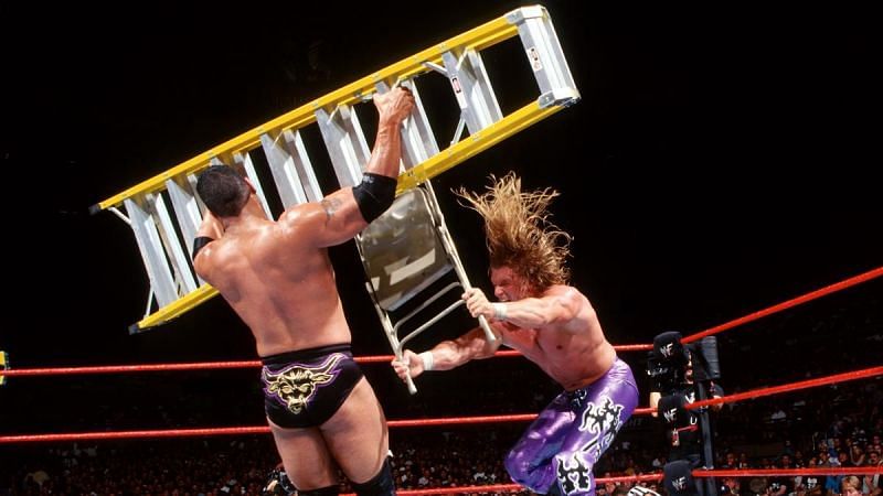 The Rock vs Triple H í Ladder Match á SummerSlam 1998