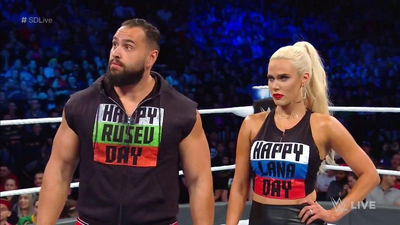 Lana ir Rusevas WWE