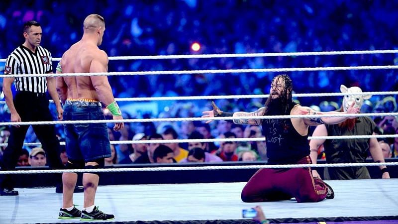 Bray Wyatt (cun Erick Rowan è Luke Harper) ùn hè statu capace di scunfighja à John Cena