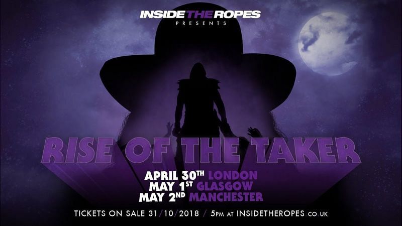 تاریخ های The Undertaker در انگلستان