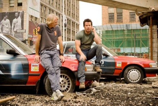 Michael Bay ir pažymėkite Wahlberg ant transformatorių 4