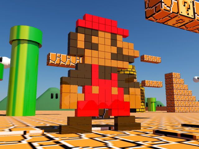 pikseļu mario