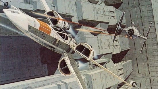 X翼星球大战中的拉尔夫·麦夸里（Ralph McQuarrie）概念艺术