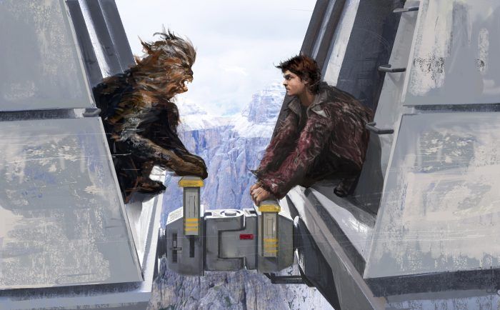 Han și Chewie Solo Art