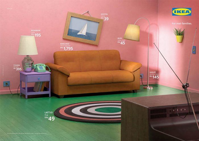 Les Simpsons IKEA Living Room Recreation