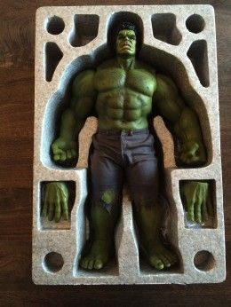 Hot Toys Bruce Banner in Hulk Sixth Scale Figure Set unboxed