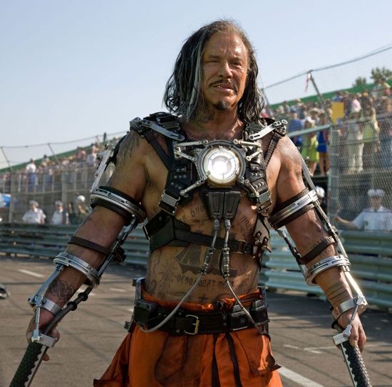 Mickey Rourke kaip „Whiplash“ „Iron Man 2“