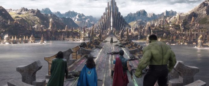 Thor Ragnarok - Hulk, Thor, Valkyrie a Loki