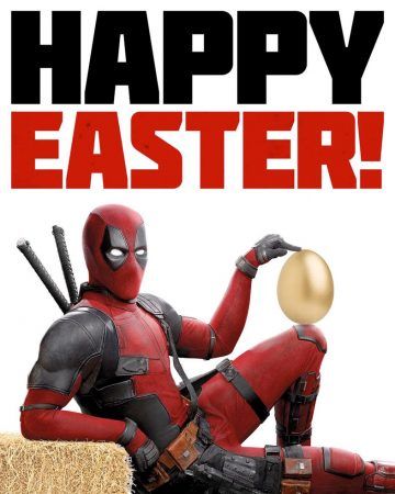 Deadpool 2 lihavõttemunade plakat