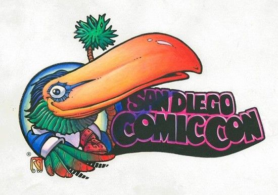 comic-con gammal logotyp