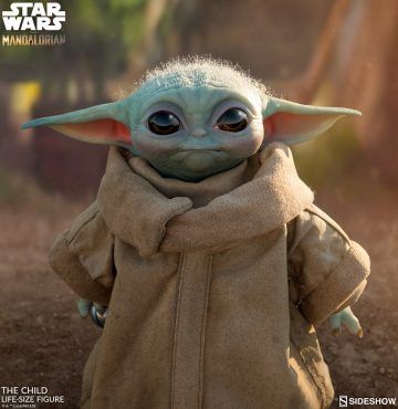 Sānu skate Kolekcionējami dabiskā izmēra mazuļa Yoda attēls