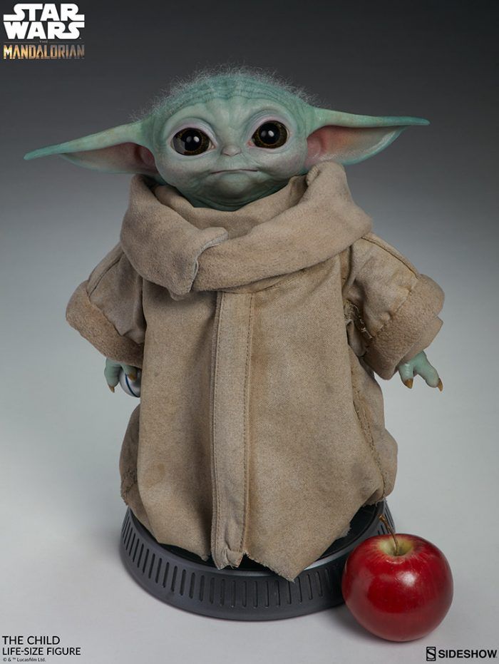 Sānu skate Kolekcionējami dabiskā izmēra mazuļa Yoda attēls