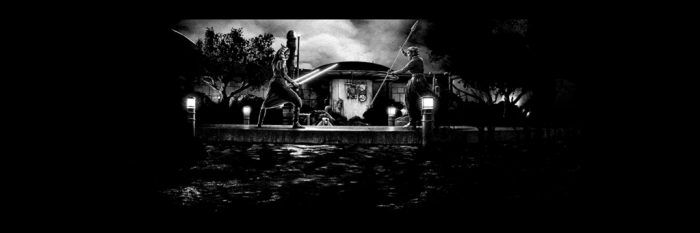 Mark Englert The Mandalorian Poster - Παραλλαγή ασπρόμαυρης λάμψης
