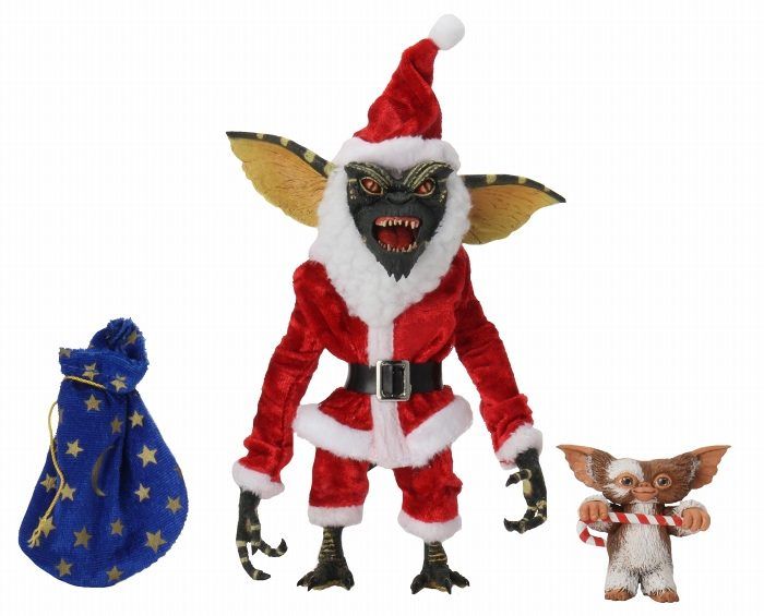 Akčné figúrky NECA Gremlins Santa Stripe a Gizmo