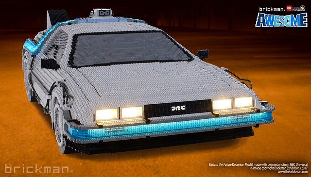 LEGO® steen Terug naar de toekomst DeLorean voorkant