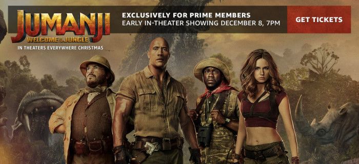 Amazon Prime Jumanji: Добре дошли в ранния скрининг на джунглата
