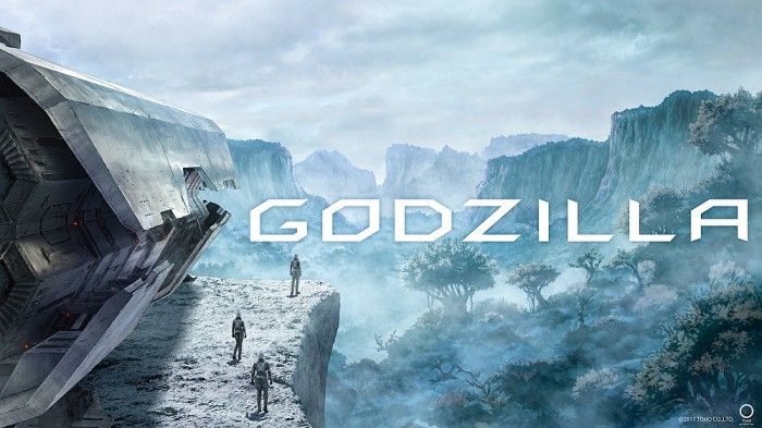Animacinis „Godzilla“ filmo koncepcijos menas