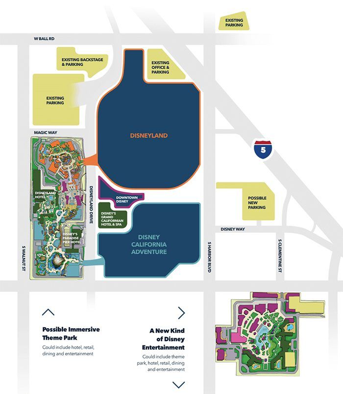 Disneyland Immersive Theme Park Expansion - Karta