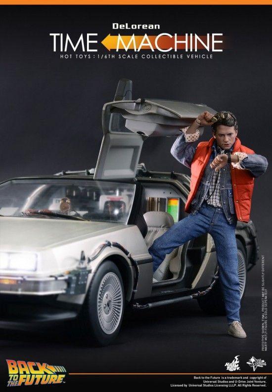 1/6 مقياس اللعب الساخنة DeLorean Time Machine من الخلف إلى المستقبل