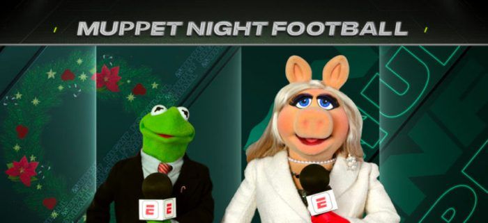 Futbal Muppet Night vysielaný dnes večer v pondelok večer futbal / film