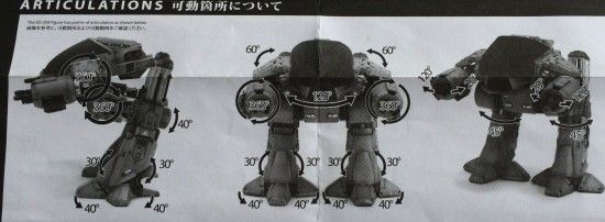 Hot Toys Robocop ED-209 Έξι εικόνα κλίμακας εικόνα οδηγίες