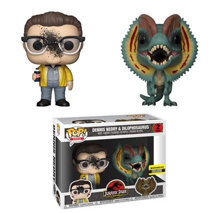 Balenie 2 kusov Dennis Nedry a Dilophosaurus je k dispozícii iba na serveri Entertainment Earth